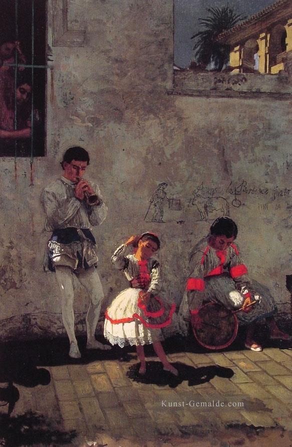 Eine Straßen Szene in Sevilla Realismus Thomas Eakins Ölgemälde